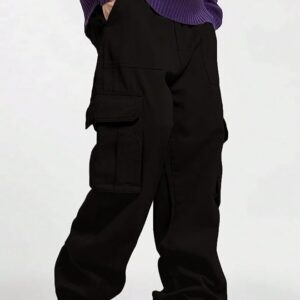 GRECIILOOKS Men's Regular Fit Cargos Trousers | Baggy Cargo Pants for Man | Loose Fit | Regular Trouser Loose Fiting | Treck Pent with Multiple Pockets